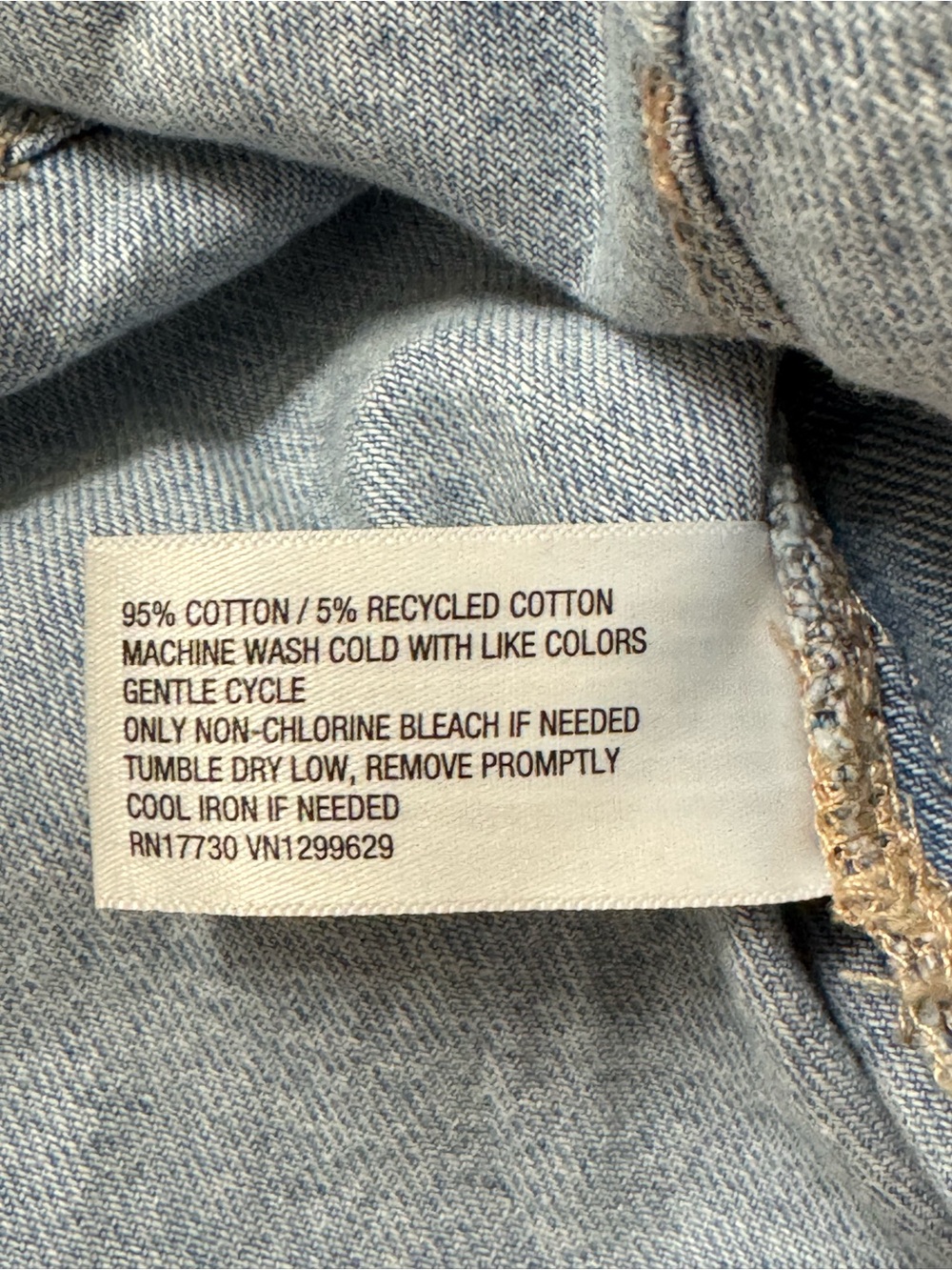 Ava & Viv Women's Denim Shirt Plus Size XL Light Wash Button Up Cotton Shacket - Picture 11 of 11